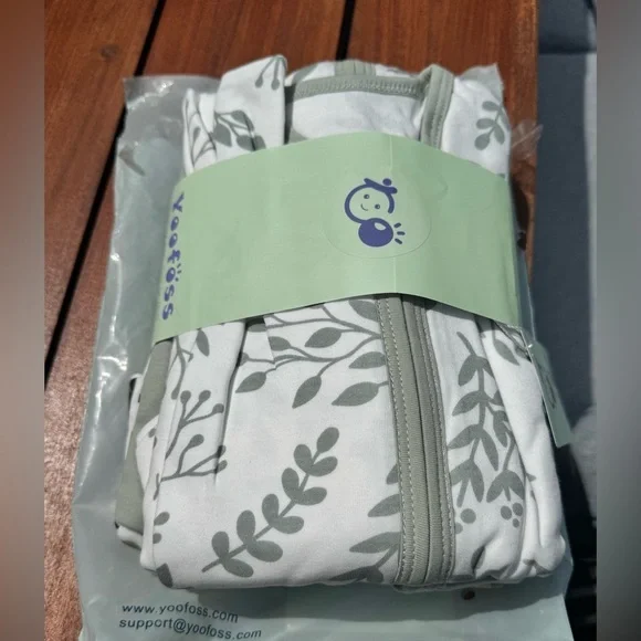 Yoofoss Green and White Baby Sleep Sacks Size 6/12M , NWT - Picture 4 of 5